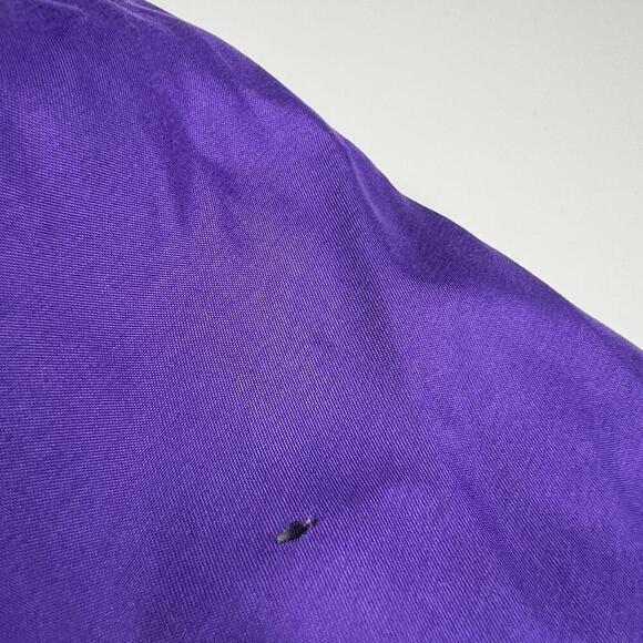 Vintage Reebok Purple Pullover Windbreaker Jacket Men’s XXL – V-Neck Lined Nylon - Picture 3 of 7